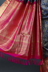 Blue Kanjeevaram Sareeuntitled (5 of 10)